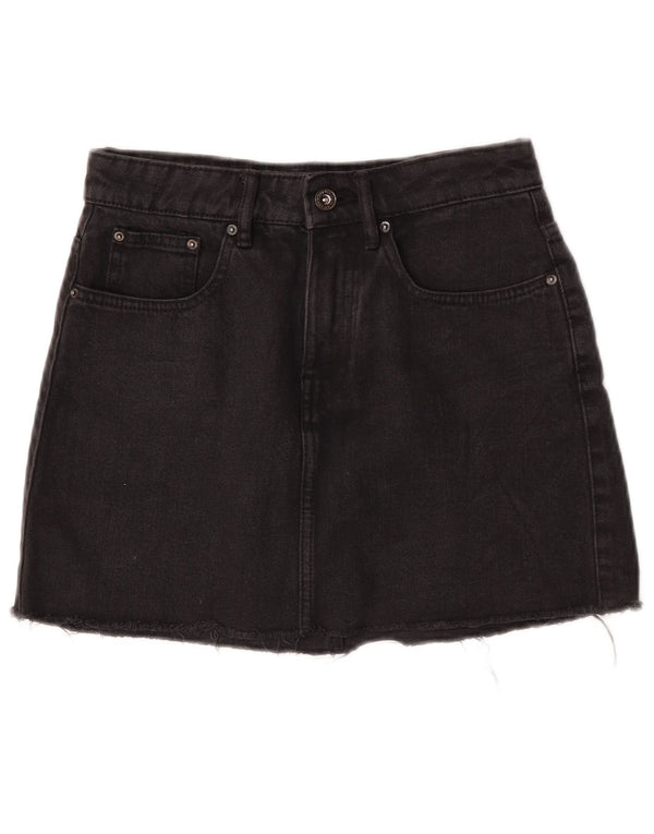 Trafaluc Dame Denim Nederdel Small W26 Sort