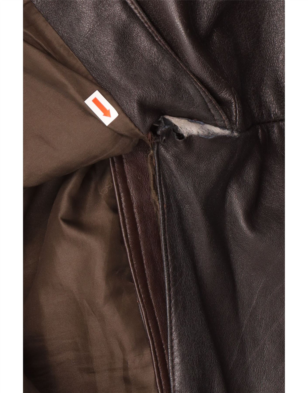 MAX MOSER Herre Læderfrakke IT 56 3XL Brunt Læder