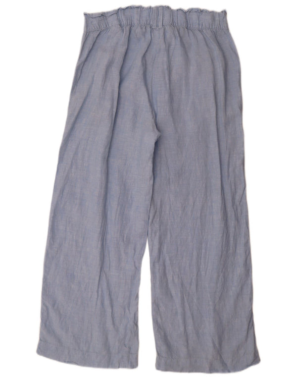 Marks & Spencer Kvinder Casual Bukser med brede ben UK 14 Large W32 L29 Blå
