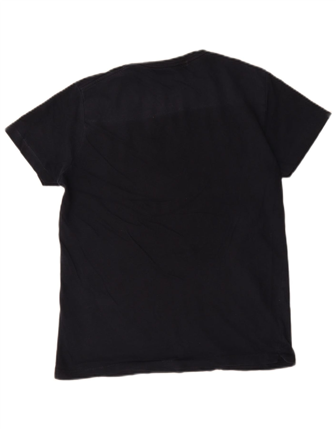 French Connection Herre T-shirt Top Medium Marineblå Bomuld