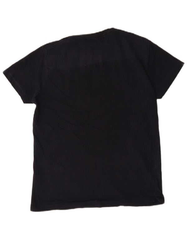 French Connection Herre T-shirt Top Medium Marineblå Bomuld
