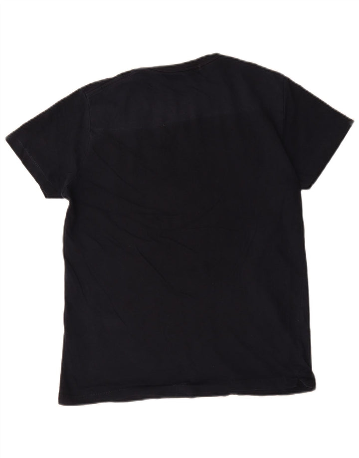 French Connection Herre T-shirt Top Medium Marineblå Bomuld