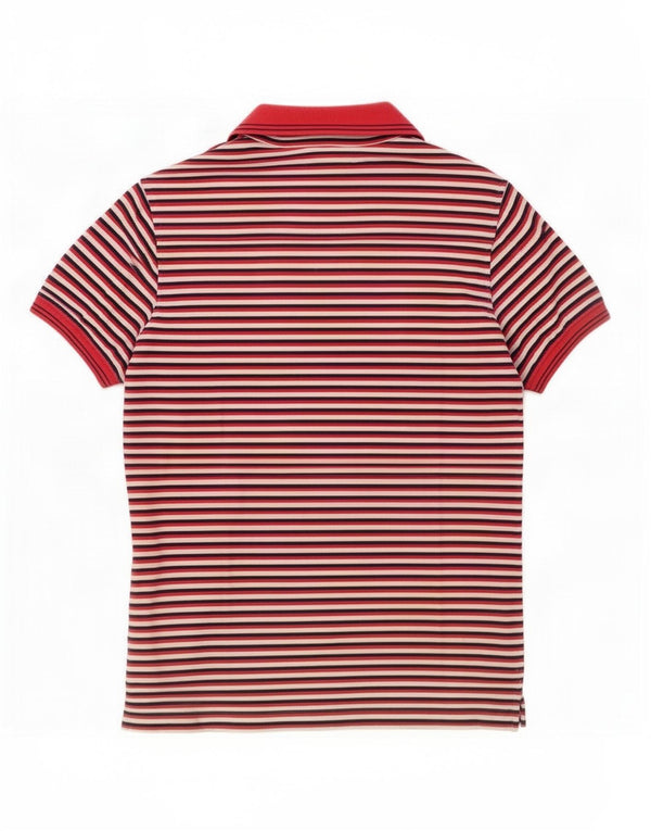 Liu Jo Dame Polo Shirt UK 18 XL Rødstribet Bomuld