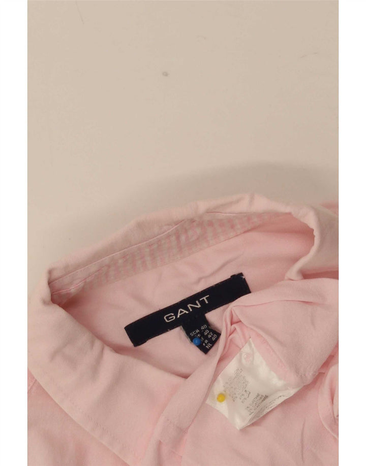 Gant Oversized skjorte til kvinder UK 10 Small Pink Bomuld