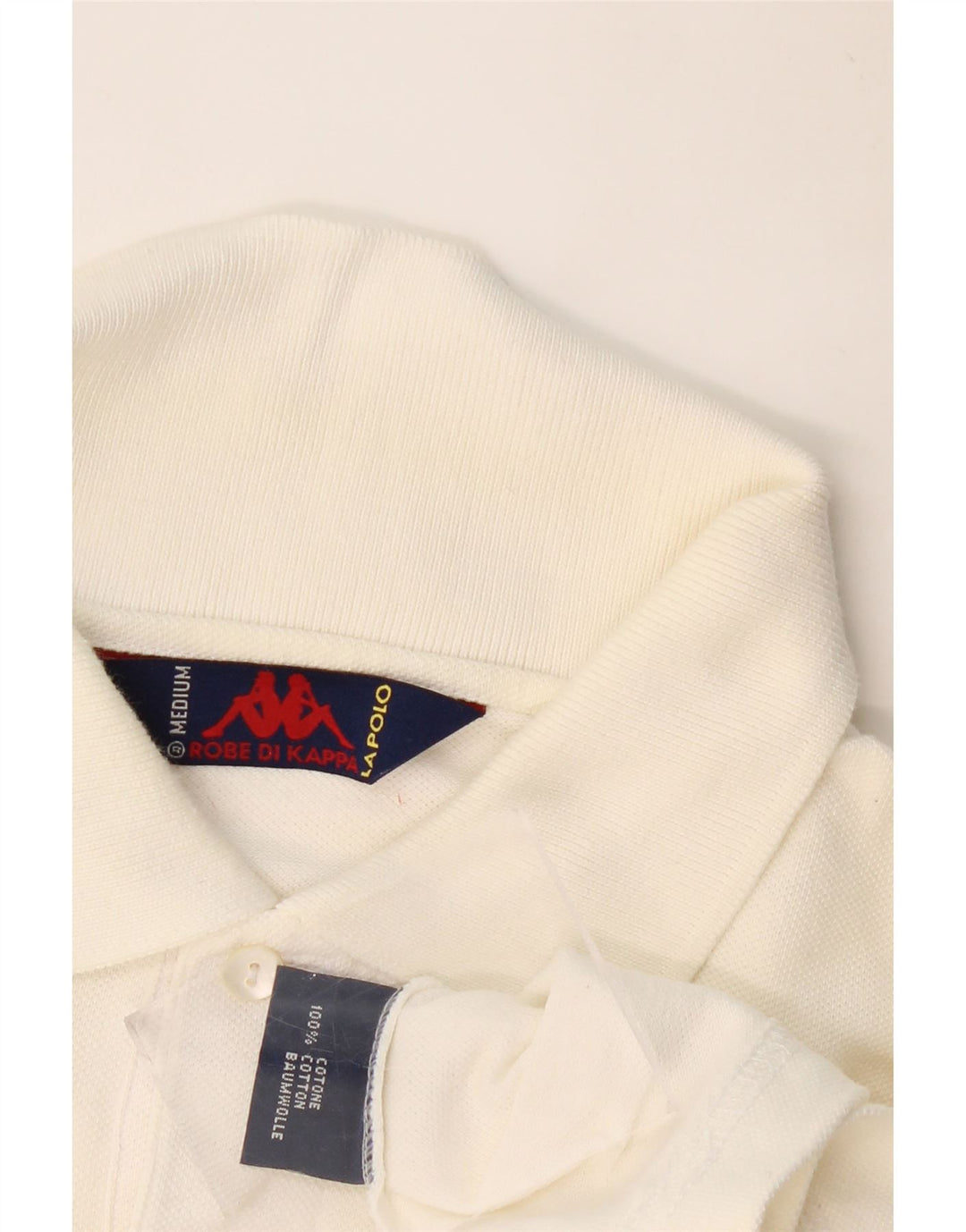 KAPPA Herre poloshirt Medium Off White Bomuld