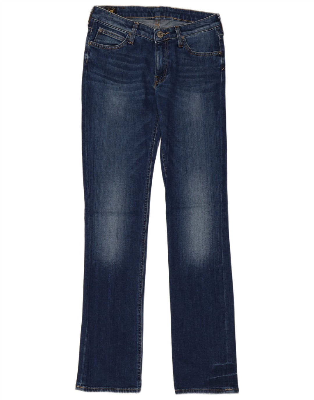 Lee Dame Marlin Straight Jeans W28 L33 Blå Bomuld