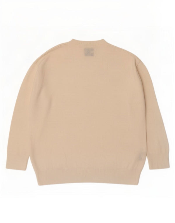 Massimo Dutti Herre sweater med rund hals XS Off White Viscose