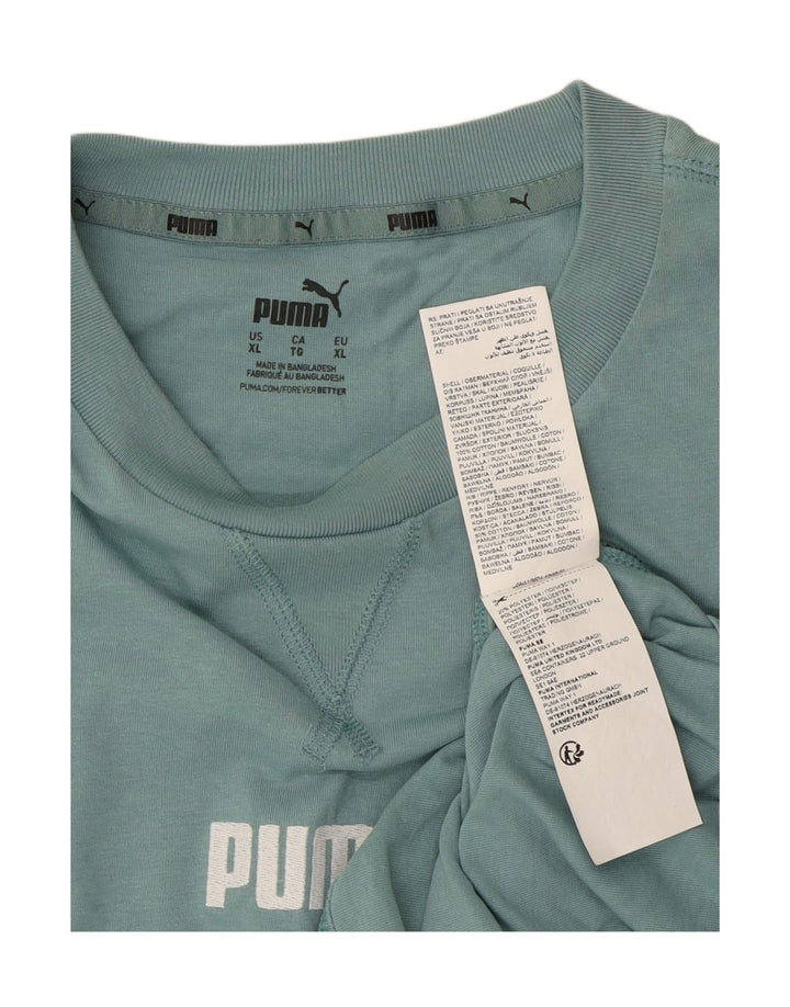 PUMA Herre T-Shirt Top XL Blå