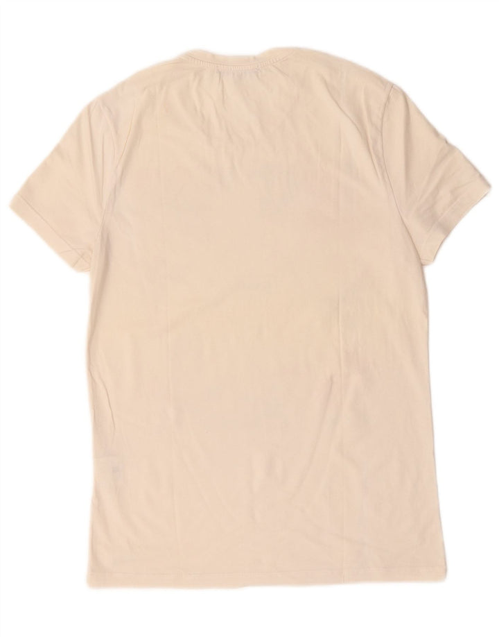 Gaudi Herre grafisk T-shirt Top Lille hvid blomstret bomuld