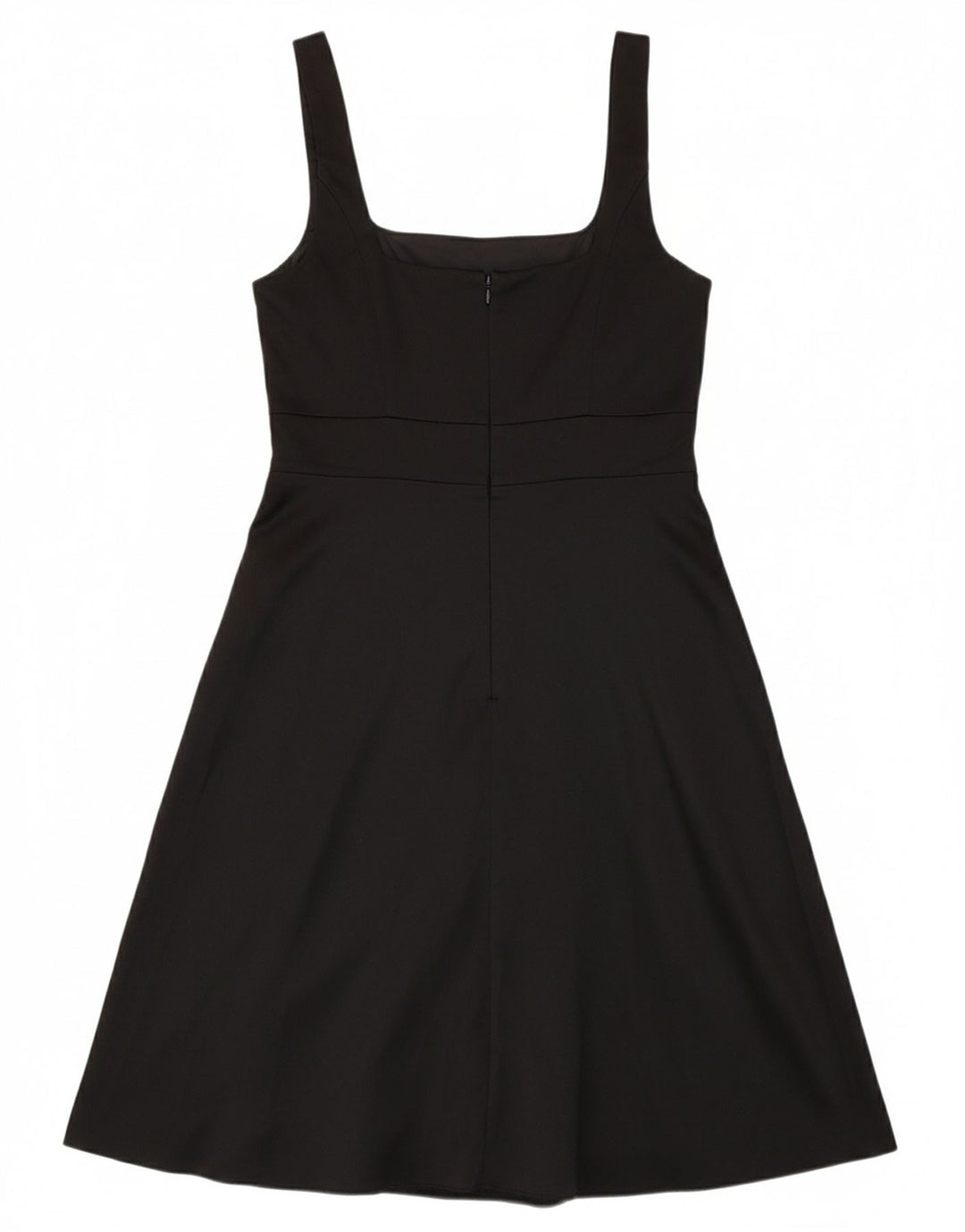 DEBUT Womens Sleeveless A-Line Dress UK 10 Small Black Polyester Vintage Debut and Second-Hand Debut from Messina Hembry 
