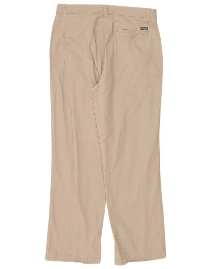 Marks & Spencer Straight Chino-bukser til mænd W36 L31 Grå polyester