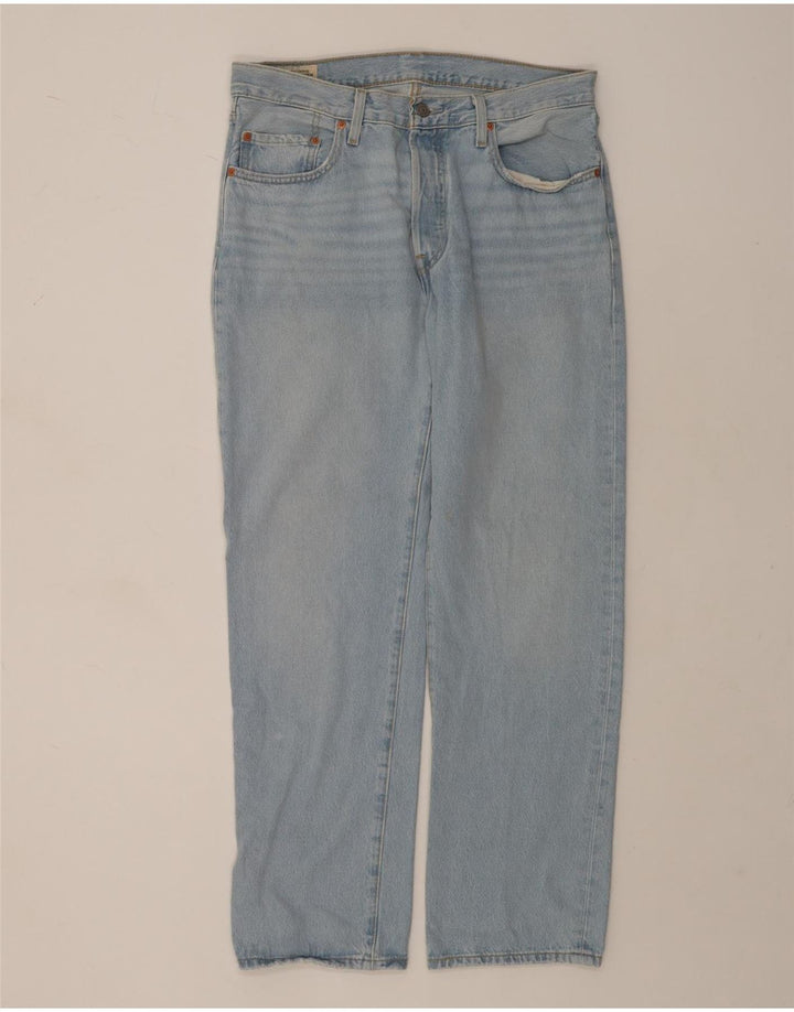 Levi's Herre 501 Straight Jeans W30 L30 Blå Bomuld