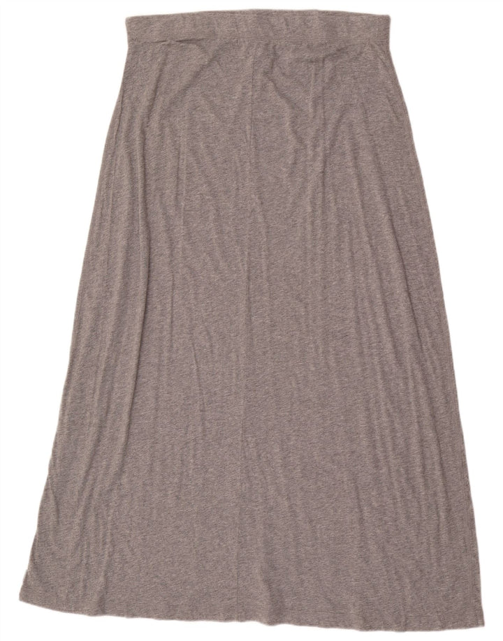 Eddie Bauer Dame Maxi Nederdel Stor W36 Grå Flecked Bomuld