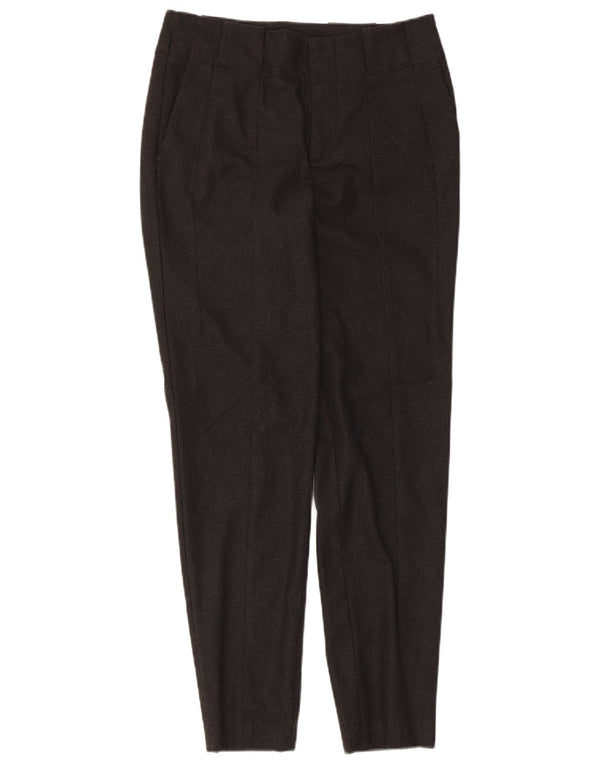 Zara Womens Pegged Chino Trousers Small W26 L28 Grey