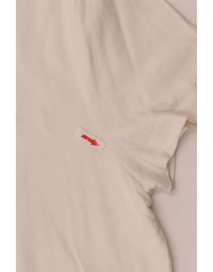Jack Wills Herre T-Shirt Top Medium Hvid Bomuld