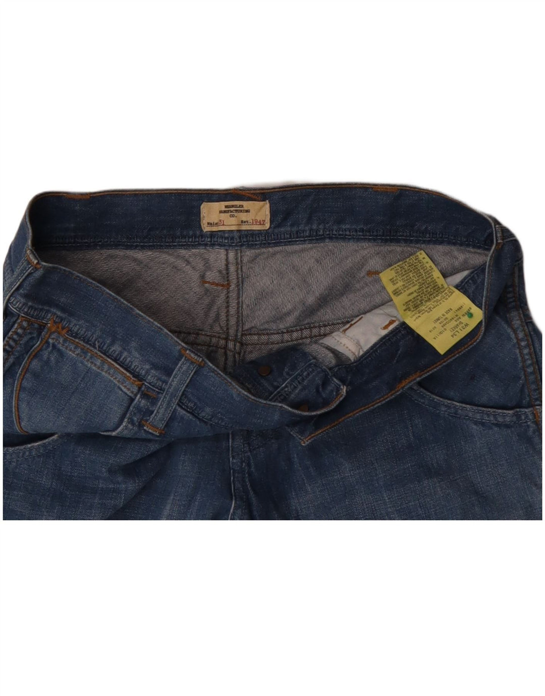 WRANGLER Herre Sharkey Bootcut Jeans W31 L34 Blå Bomuld