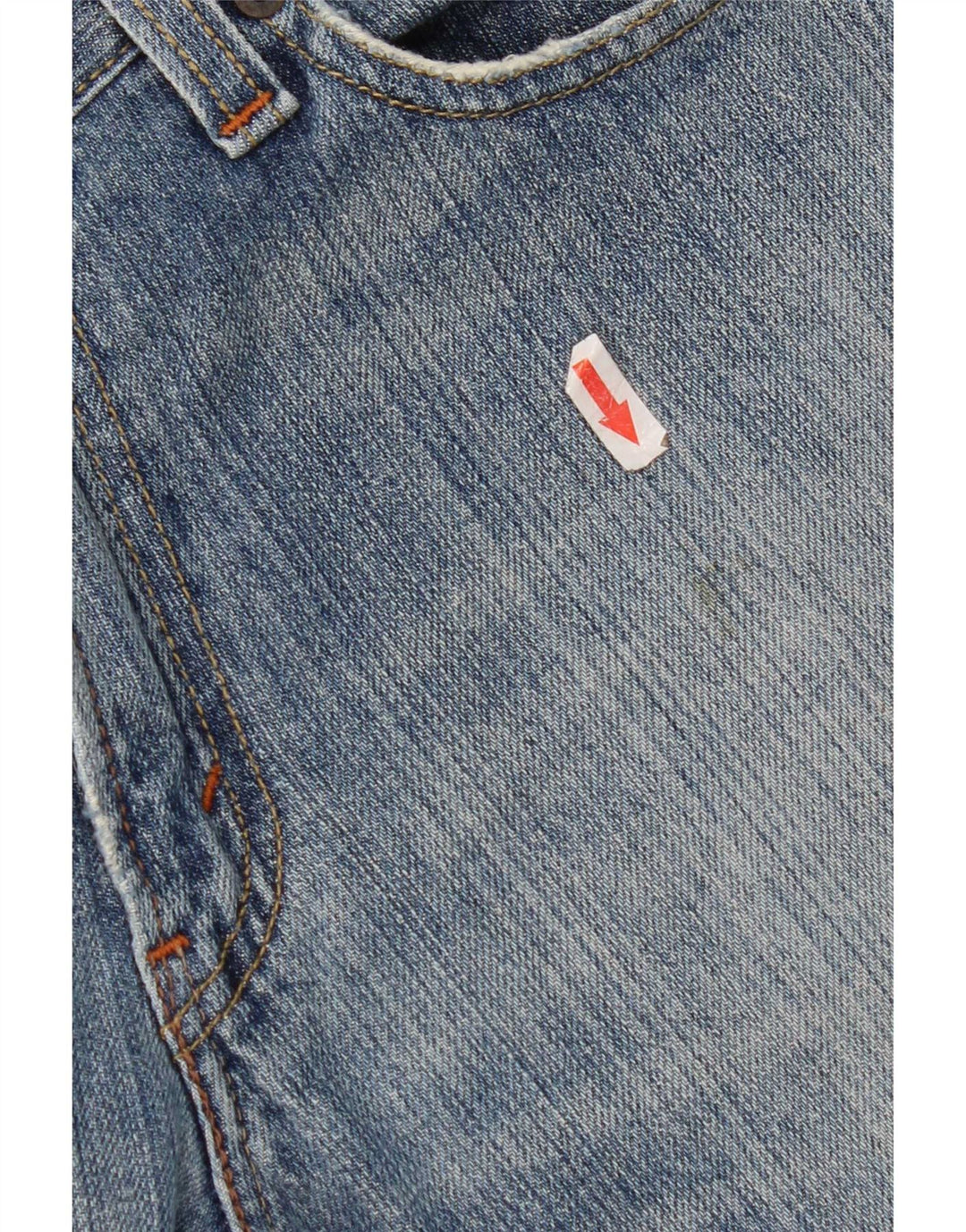 Levi's Herre 514 Distressed Slim Straight Jeans W33 L30 Blue Cotton