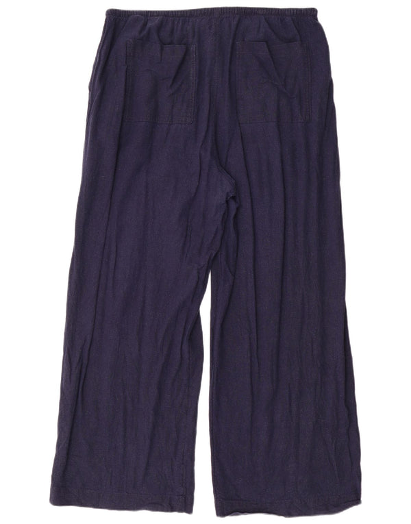 Marks & Spencer Damebukser med høj talje UK 18 XL W40 L29 Marineblå