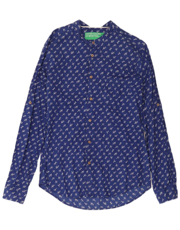 Benetton Herreskjorte XS Blue Floral