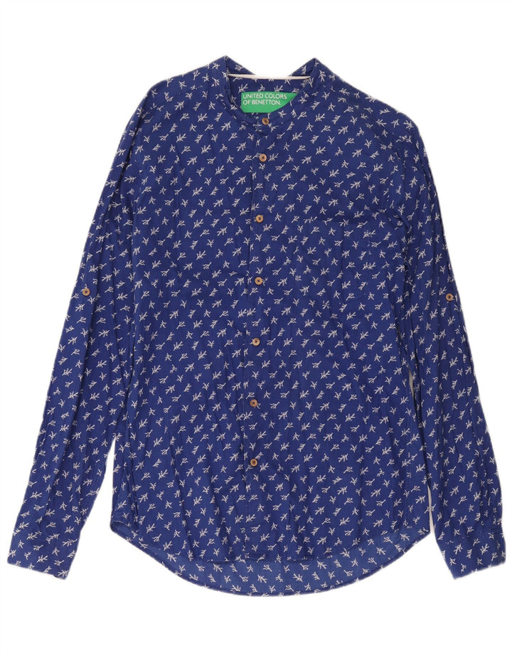 Benetton Herreskjorte XS Blue Floral