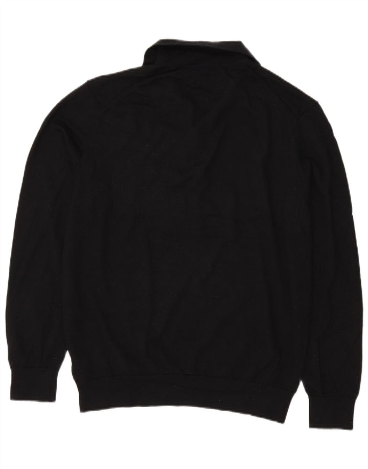 Marks & Spencer Herre Autograph Polo Neck Jumper Sweater Stor Sort