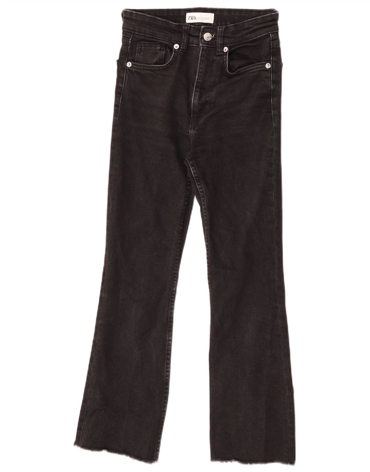 Zara Dame Bootcut Jeans EU 34 2XS W24 L25 Sort
