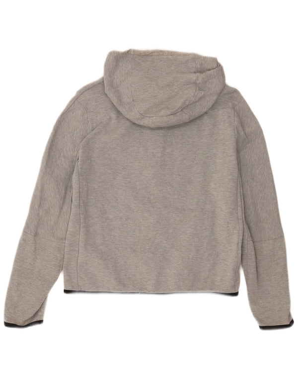 Nike Boys Standard Fit Hættetrøje Sweater med lynlås 13-14 år XL Grå Flecked