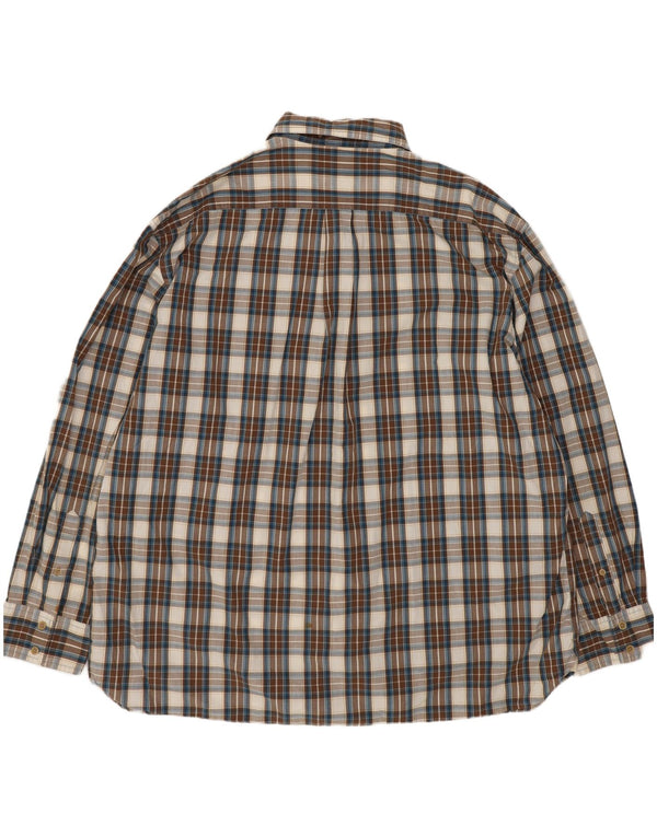 Timberland herreskjorte 2XL brun ternet bomuld