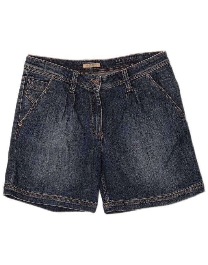 Burberry Dame BRIT Denim Shorts W29 Medium Blue Bomuld