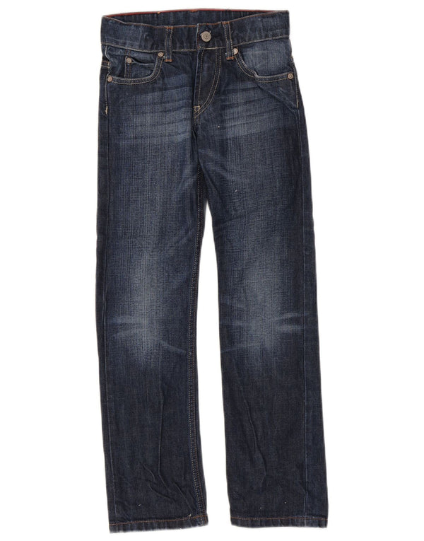 Levi's Boys Straight Jeans 7-8 år W24 L25 Marineblå Bomuld