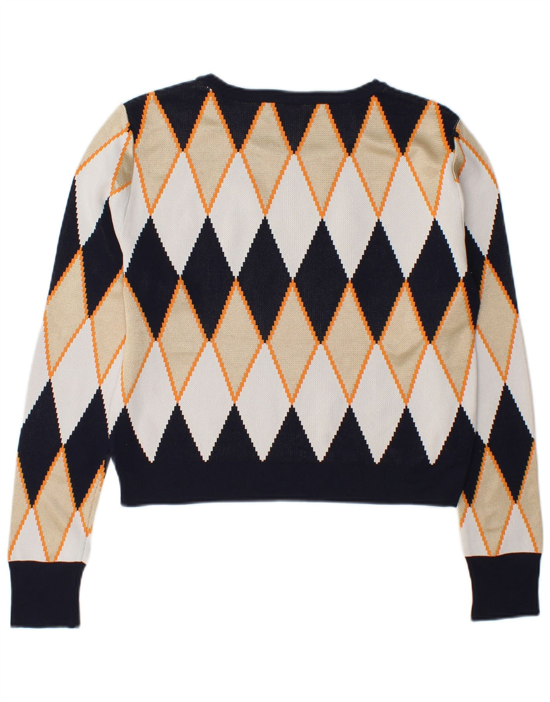 Zara Dame Boat Neck Jumper Sweater UK 14 Medium Flerfarvet