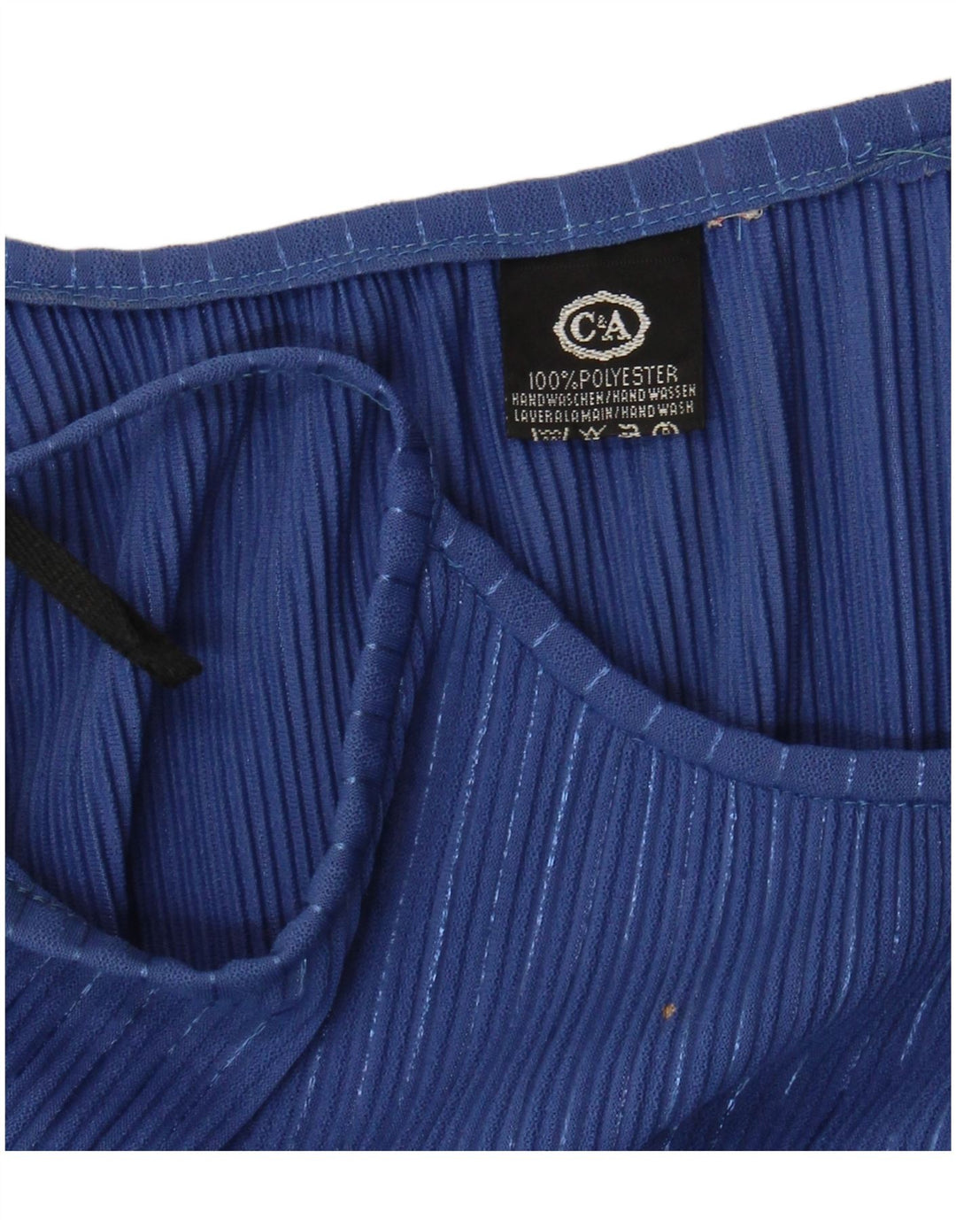 C&A Solkjole til kvinder UK 10 Lille blå stribet polyester