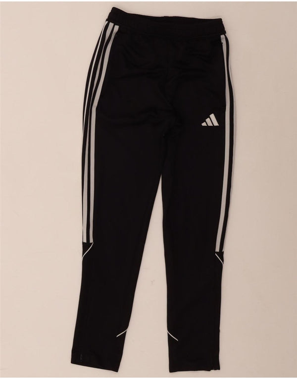 Adidas Boys Aeroready Tracksuit Bukser 11-12 år Sort Polyester
