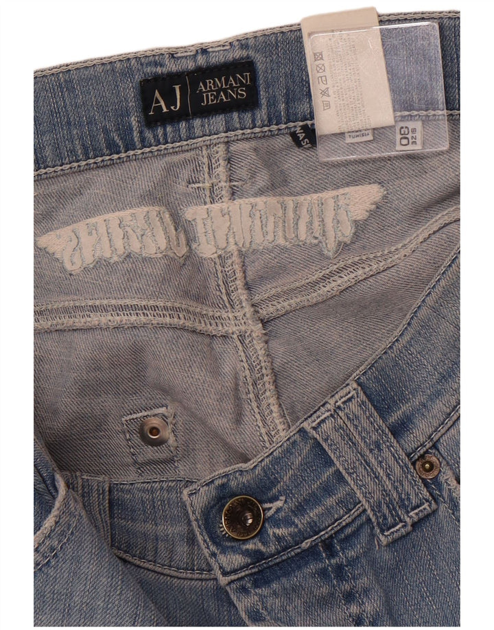ARMANI Dame Slim Jeans W30 L33 Blå Bomuld