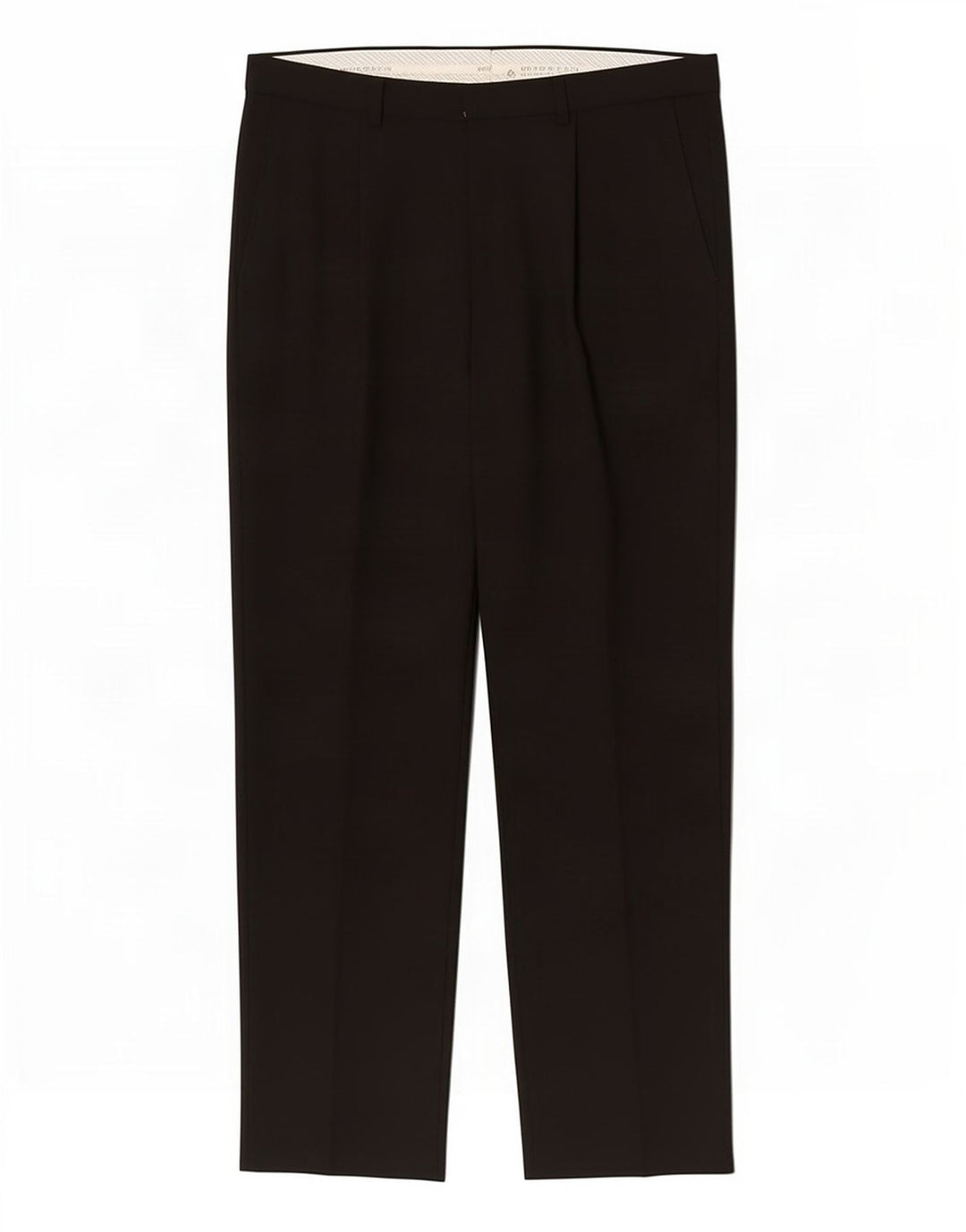 Marks & Spencer Straight Chino-bukser til mænd W34 L29 Sort polyester