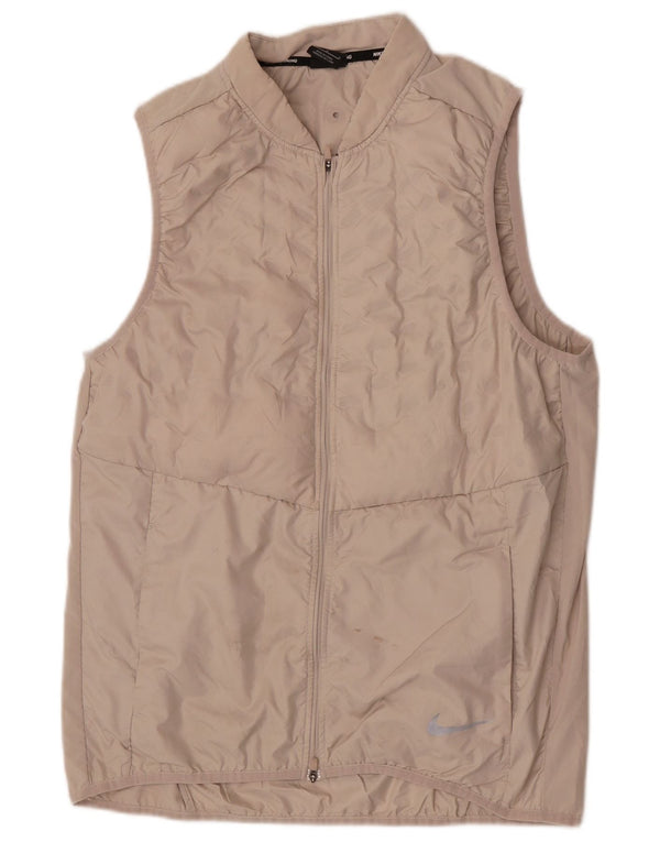 Nike Dame Løbetræningsdragt Topjakke UK 14 Large Beige Sports