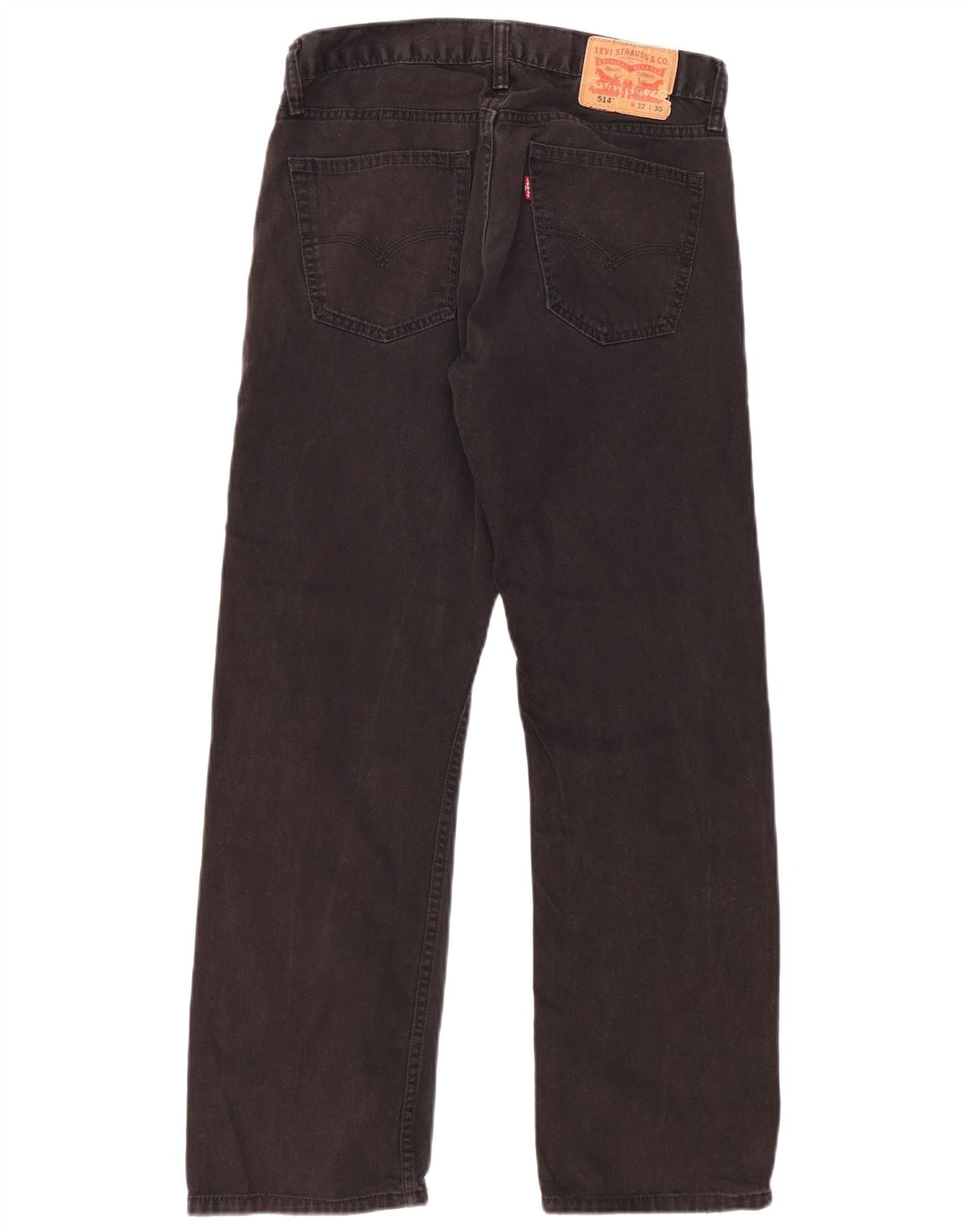 LEVI'S Herre 514 Straight Jeans W32 L30 Sort Bomuld