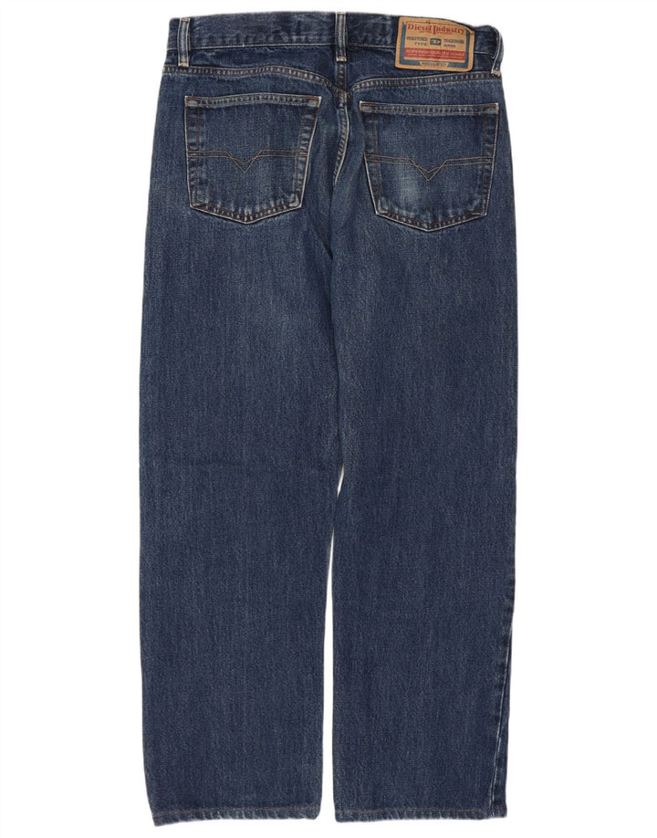 DIESEL Straight jeans til mænd W32 L26 blå bomuld
