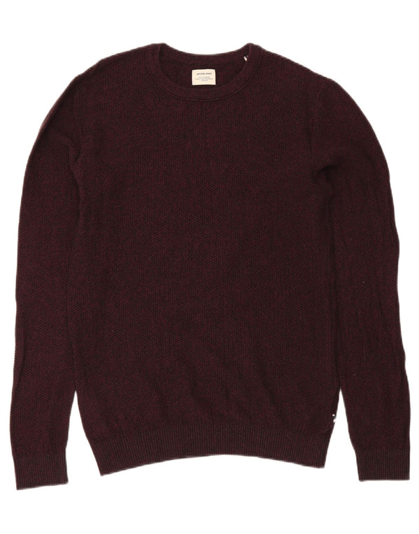 Jack & Jones Herre trøjetrøje med rund hals Medium Bourgogne Flecked Bomuld