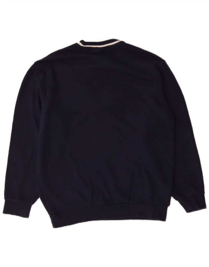 Adidas grafisk sweatshirt til mænd Medium marineblå bomuld