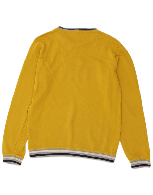 Benetton Boys sweater med rund hals 13-14 år 3XL gul stribet
