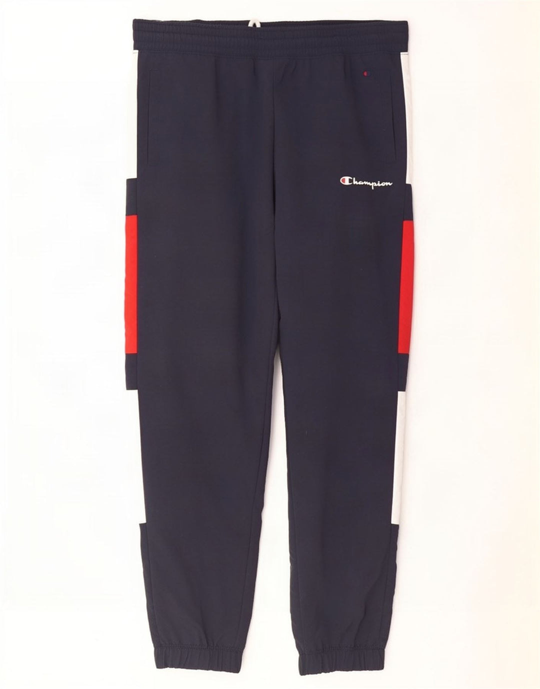 Champion Herre træningsdragt Bukser Joggers Large Navy Blue Colourblock
