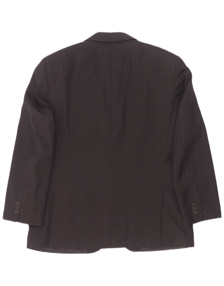 Marks & Spencer Herre 2-knaps blazerjakke EU 52/54 4XL sort nålestribe