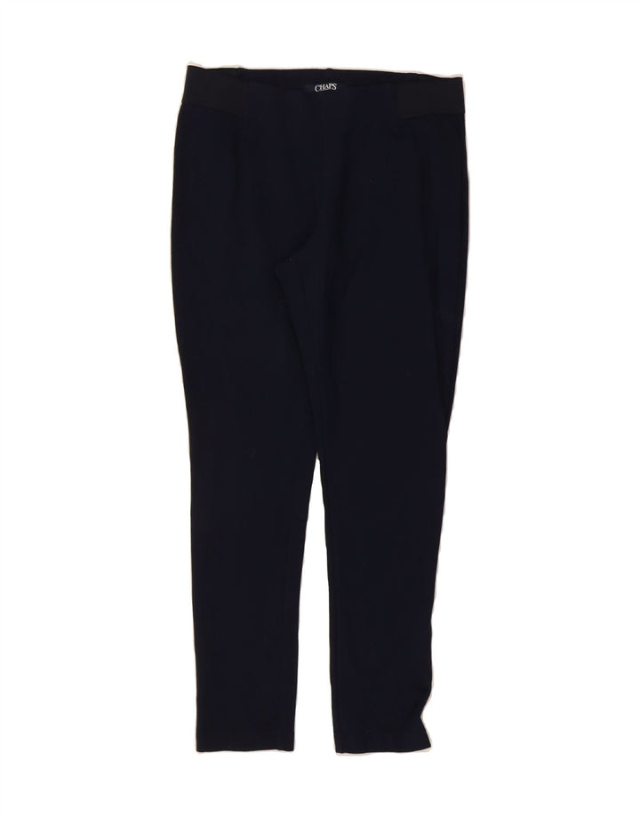 CHAPS Womens Leggings UK 14 Large  Navy Blue Viscose Vintage Chaps and Second-Hand Chaps from Messina Hembry 