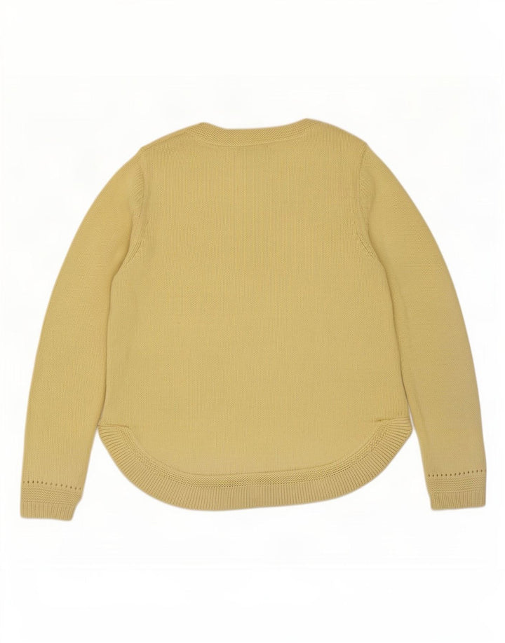 Marks & Spencer Dame Oversized V-hals sweater UK 10 Lille Gul