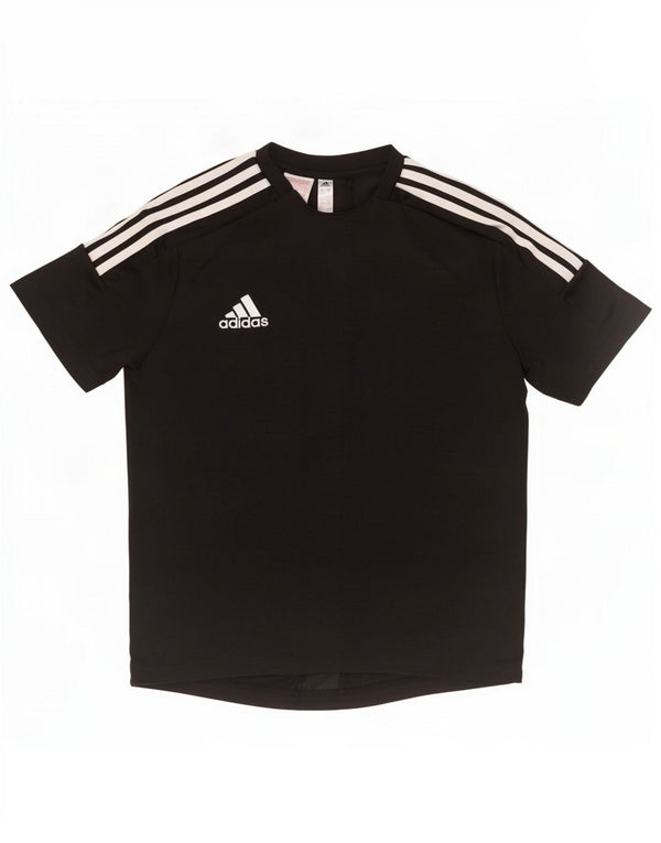 Adidas Boys Climalite T-Shirt Top 13-14 år Sort Polyester
