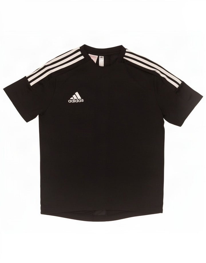 Adidas Boys Climalite T-Shirt Top 13-14 år Sort Polyester
