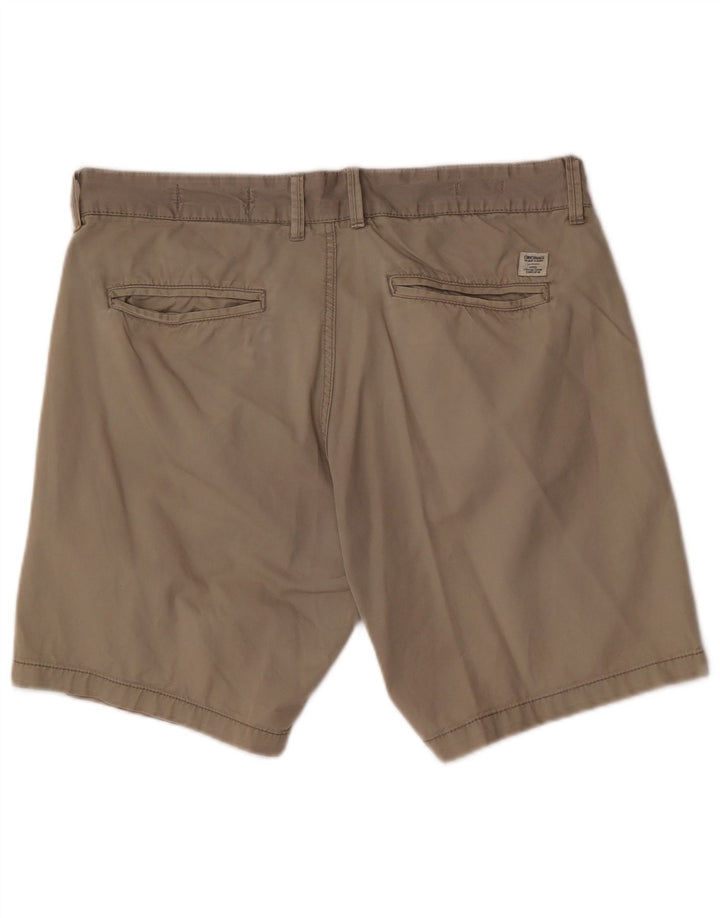 Jack & Jones Herre Regular Fit Chino Shorts Large W36 Grå Bomuld