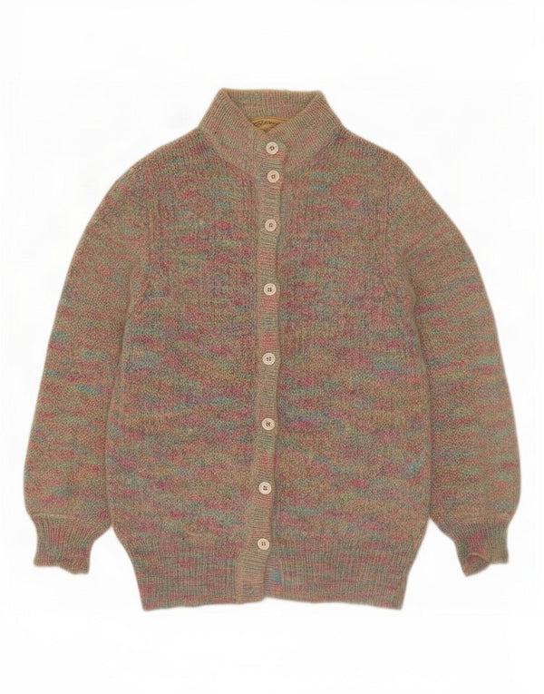 Peter Hahn Dame Cardigan Sweater UK 10 Small Multicolored Classic