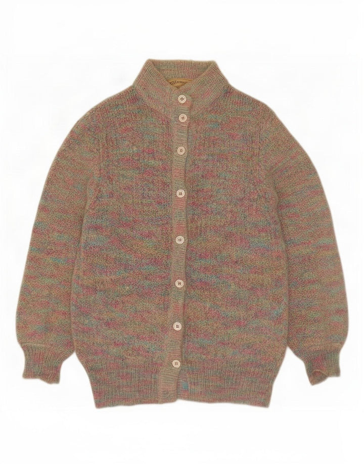 Peter Hahn Dame Cardigan Sweater UK 10 Small Multicolored Classic